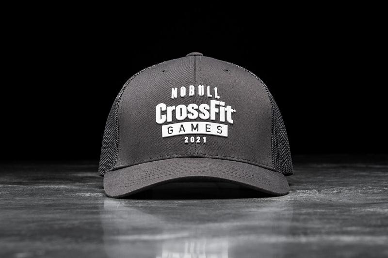 Men's Nobull Crossfit Games Curved-Brim Trucker Hats Black | SG L2578I